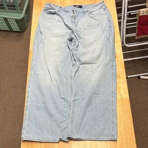 Hollister Light Blue Ultra High-Rise Baggy Jeans